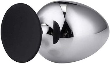 Анальні масажери з металу - набори для БДСМ, різні розміри (60, 70, 80 мм), з присоскою