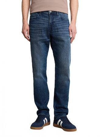 Чоловічі джинси Tom Tailor TTMARVIN Straight з еластичним стрейчем, Mid Stone Bright Blue Denim, 34W / 32L