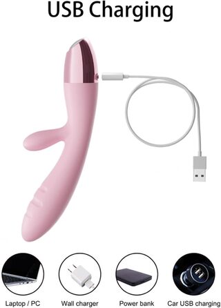 Вібратор Rabbit G-Punkt: класичний вібратор для стимуляції клітора та анусу, 10 режимів, рожевий