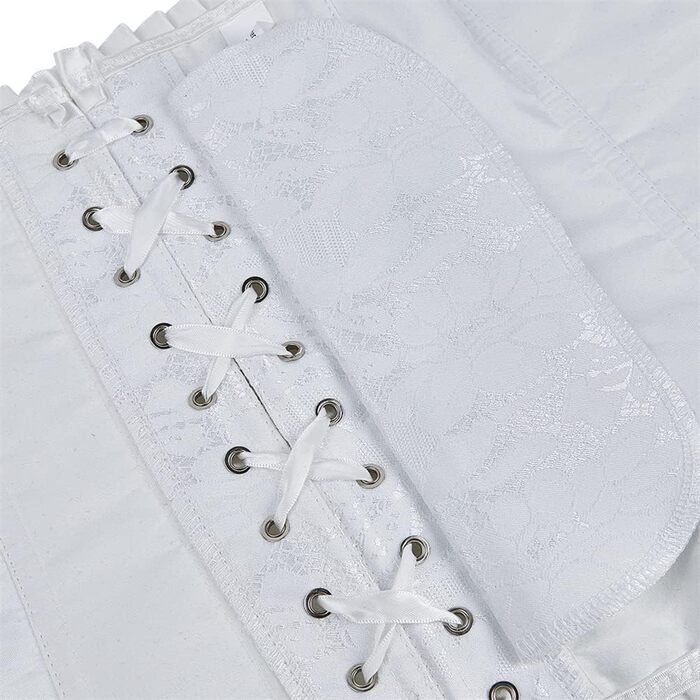 Корсет Grebrafan для жінок: білий, мереживний, сексуальний, класичний (28-30)