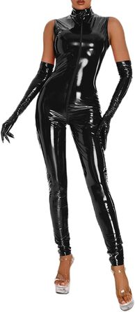 Сексуальна жіноча спідниця-комбінезон Dessous з мережива, з глибоким V-подібним вирізом, чорна, 3XL