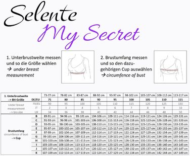 Selente бюстгальтер-бра з пуш-ап для жінок, чорний, мереживний, без підкладки, розміри C-K, 85H, Made in EU