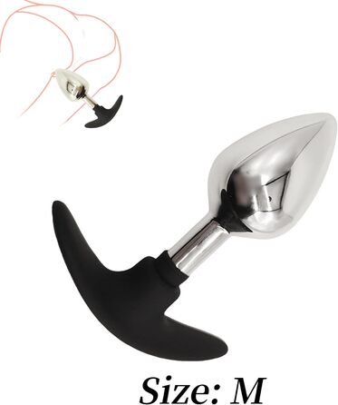 Набір анальних засобів для стимуляції: сталевий Butt Plug, дилататор, масажер простати, для пар, SM bondage