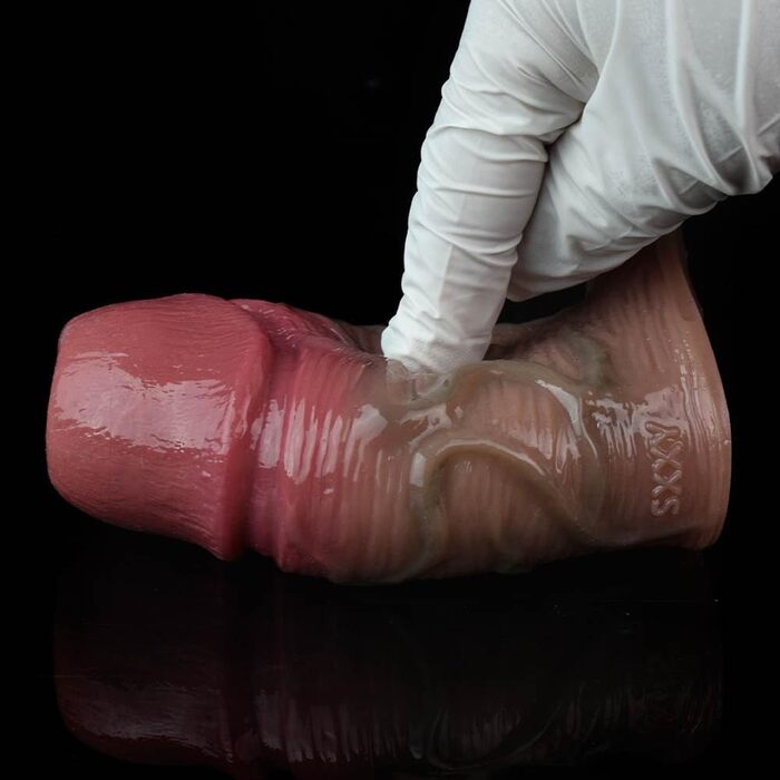 Силіконовий реалістичний презерватив-маска для пеніса, презерватив-маска для збільшення та подовження, секс-іграшки для чоловіків та жінок, шкірного кольору