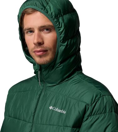 Чоловіча утеплена куртка-пуховик Columbia Fiveile Butte™ II з капюшоном, Rain Forest, розмір XL
