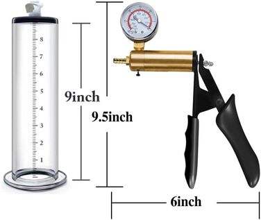 Насос для збільшення статевого члена Jpscor - преміум якість, з манометром, силіконовий, для чоловіків, SM-іграшка, вакуумний насос