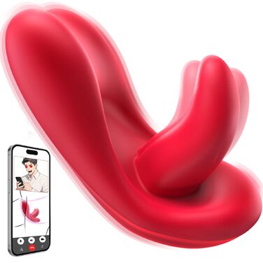 Вібратор для жінок Flirting: сексуальна іграшка для пар, 10 режимів, керування через додаток, рожевий