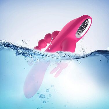 Вібратор для жінок та пар Sxovo 3 в 1: G-точка, кліторальний та анальний стимулятор. 7 режимів, силікон, водонепроникний, рожевий.