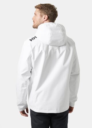 Чоловіча утеплена куртка-мідлеєр Helly Hansen Midlayer Crew Jacket 2.0 з капюшоном, водонепроникна outdoor-куртка, біла, розмір 4XL
