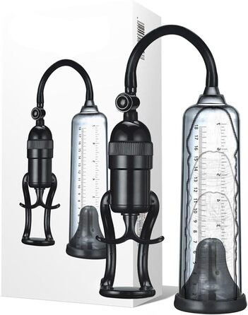 Вакуумна помпа для збільшення пеніса, ручна, з силіконовою трубкою та ручкою. Тренажер для ерекції, іграшка для чоловіків