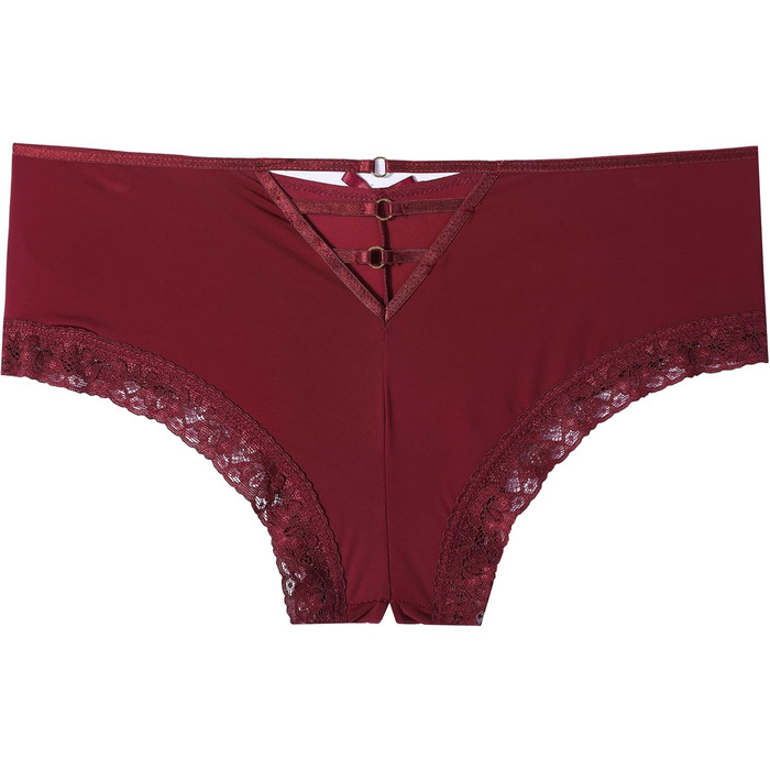 Бікіні Verano для жінок без трусиків, мереживний пояс, трусики, шовковий бікіні, колір бордовий