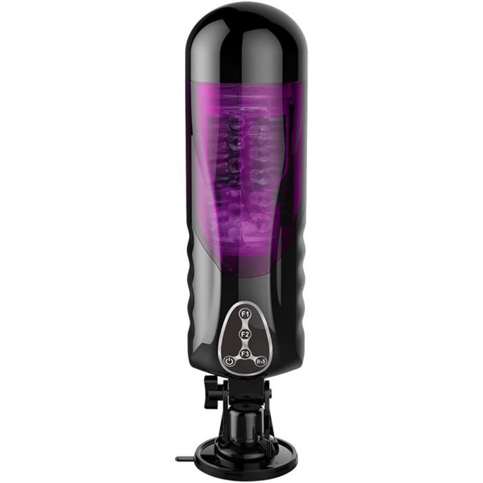 Масажер для чоловіків з нагрівом, 10 режимів ротації та 10 телескопічних режимів