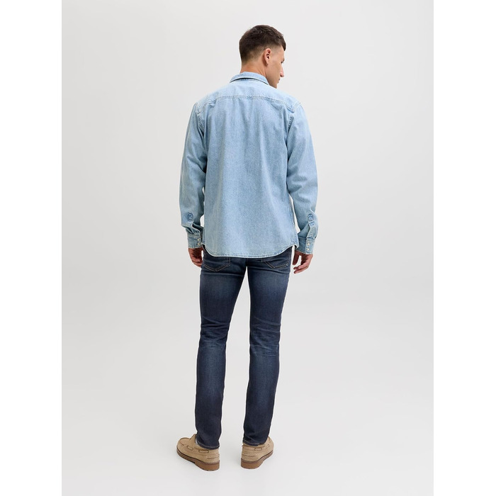 Чоловічі джинси Jack & Jones Tim Original AGI 005 Slim/Straight Fit, синій денім