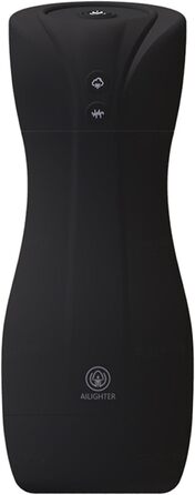 Електричний мастурбатор для чоловіків з 10 вібраціями, 4 режимами всмоктування та функцією нагріву. Чорний колір.