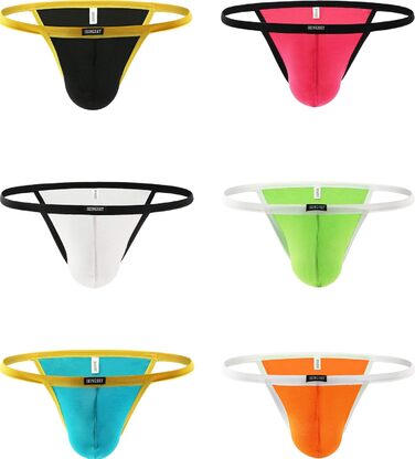 Сексуальні чоловічі труси iKingsky з модалю, підтягуючі, 6 штук, розмір M