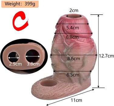 Реалістичний пеніс-чохли з силікону, пеніс-рукав з товстим мошонкою, пеніс-чохол, 6 стилів на вибір, чоловічий екстендер для збільшення пеніса, SM, сексуальні іграшки (колір м'яса, C)