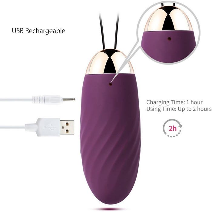 Вібратор Deluxe Vibro Ei з дистанційним керуванням: тихий, потужний, 26 режимів вібрації, стимулятор G-точки та клітора, анальний вібратор-дилда, іграшки для пар