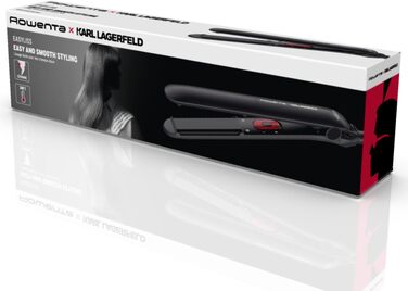 Випрямляч для волосся Rowenta Optiliss SF3210 з керамічним покриттям, 10 режимів температури до 230°C, швидкий нагрів 30 сек, чорний