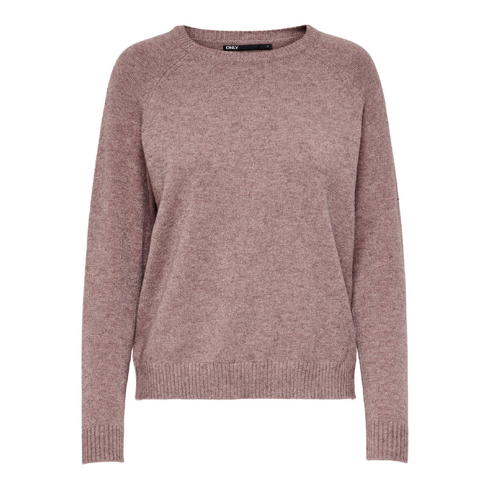 Жіночий в'язаний светр ONLY ONLLESLY Rose Brown (XXL) — м'який трикотажний пуловер кольору рожево-коричневий
