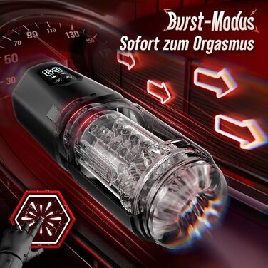 Мастурбатор для чоловіків KI-Interaktion з 7 режимами вібрації, ротацією та імітацією язика - секс-іграшка