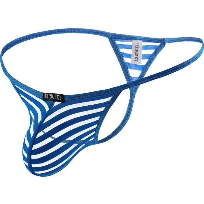 Слідки чоловічі iKingsky з прозорою сіткою, труси танга, бандаж, 4 штуки (XXL)