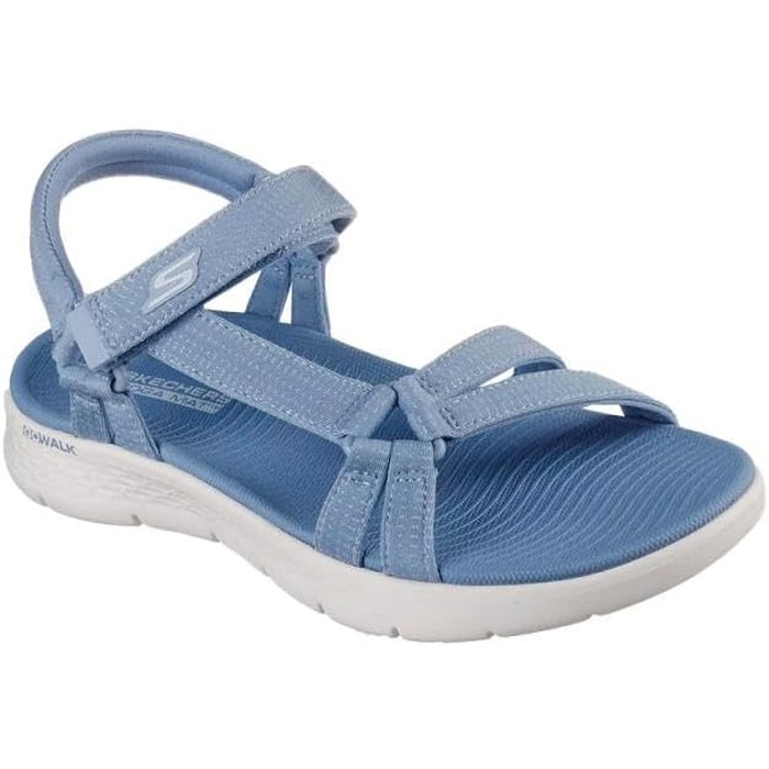 Жіночі сандалі Skechers Go Walk Flex, сині, текстильні (розмір 39 EU)