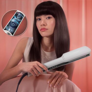 Випрямляч для волосся з функцією обдуву Cecotec Air Lisse Champagne: 3 режими роботи, 3 рівні температури (100-230°C), іонізація, колір шампань