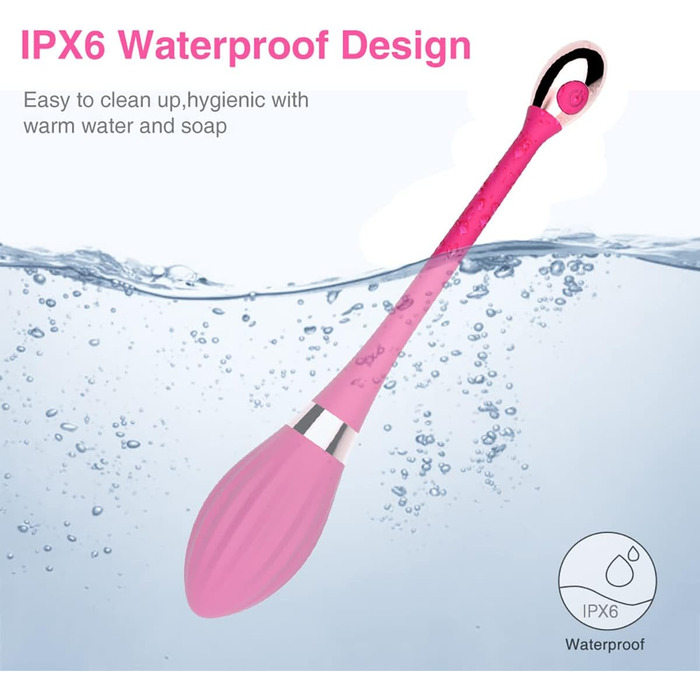 Вібратор-яйце JFRong бездротовий з 10 режимами вібрації та пультом дистанційного керування для жінок, чоловіків та пар. Анальний, G-точковий, кліторальний. Еротична іграшка для дорослих