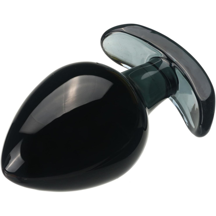 Скляний анальний дildo з анкером, великий, 6.5 см – стимулятор G-точки, анальний/вагінальний, для мастурбації, SM-іграшка для жінок та чоловіків