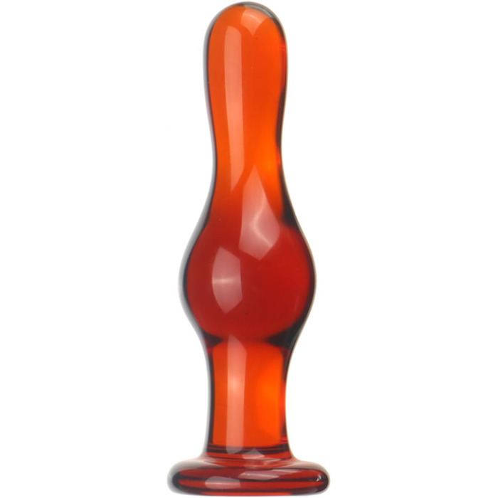 Скляний анальний дildo Hrekssi з різьбленням, 13,8 см, набір 3 шт. для масажу простати та стимуляції