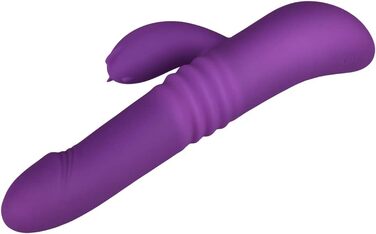 Вібратор EIS, кролик, 22,5 см, водонепроникний, акумуляторний, з нагріванням, з м'якого силікону