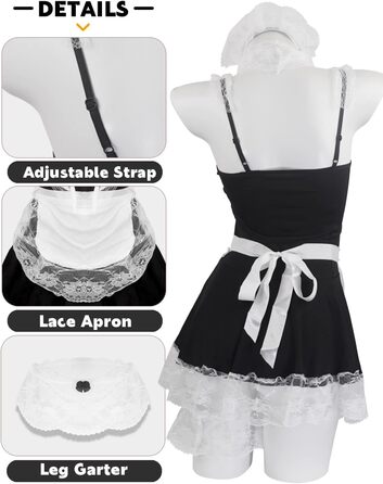 Костюм косплею Paloli Maid для жінок, розмір L-XL