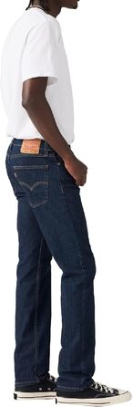Чоловічі джинси Levi's 513 Slim Straight, темно-сині (Dark Indigo Flat), розмір 29W/30L
