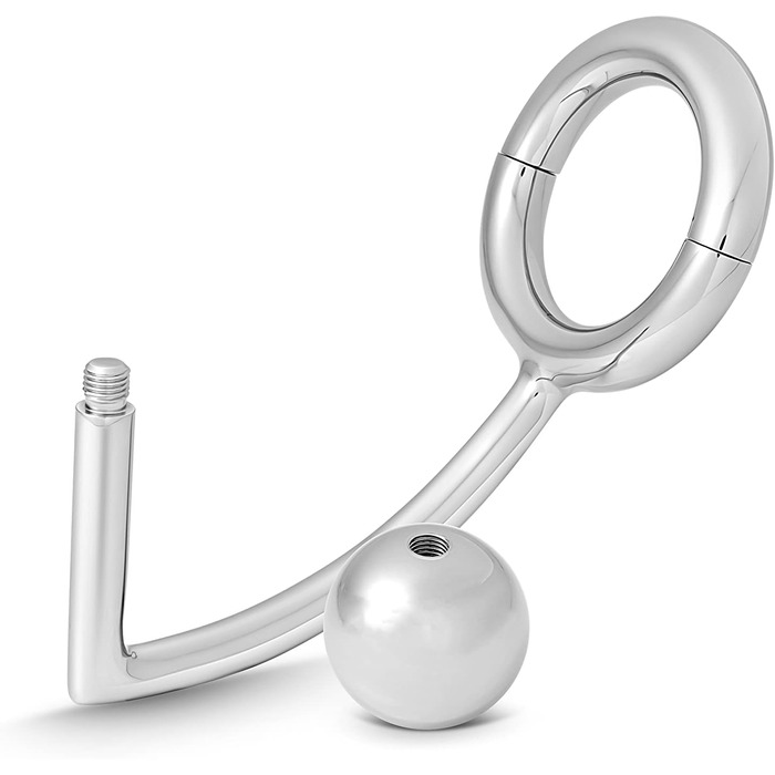 Кольцевий аналізатор з кулькою з нержавіючої сталі для чоловіків. Інтимні іграшки для дорослих. Різні розміри