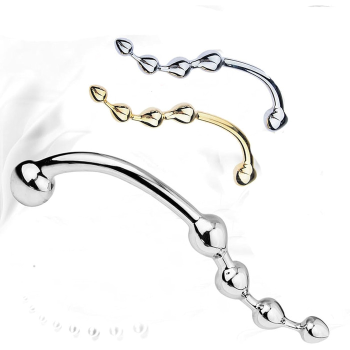 Металевий анальний плагін з нержавіючої сталі - дилдо для дорослих, унісекс. Іграшка для секс-ігор, мастурбації. Довгий бат-плаг, секс-машина.