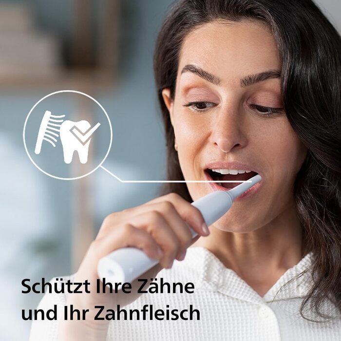 Електрична сонічна зубна щітка Philips Sonicare 4100 (HX3683/33) для дорослих, біла, з насадкою Optimal White, дорожнім футляром та USB-зарядним пристроєм