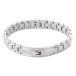 Чоловічий браслет Tommy Hilfiger із нержавіючої сталі, ланцюжок (чорний/сріблястий)
