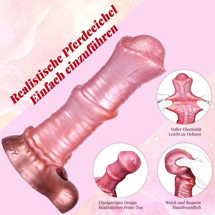 Реалістичний XXL секс-іграшка для чоловіків: гігантський пеніс-чохол з кільцем, з м'якого силікону, для анального сексу та подовження пеніса, коричневий
