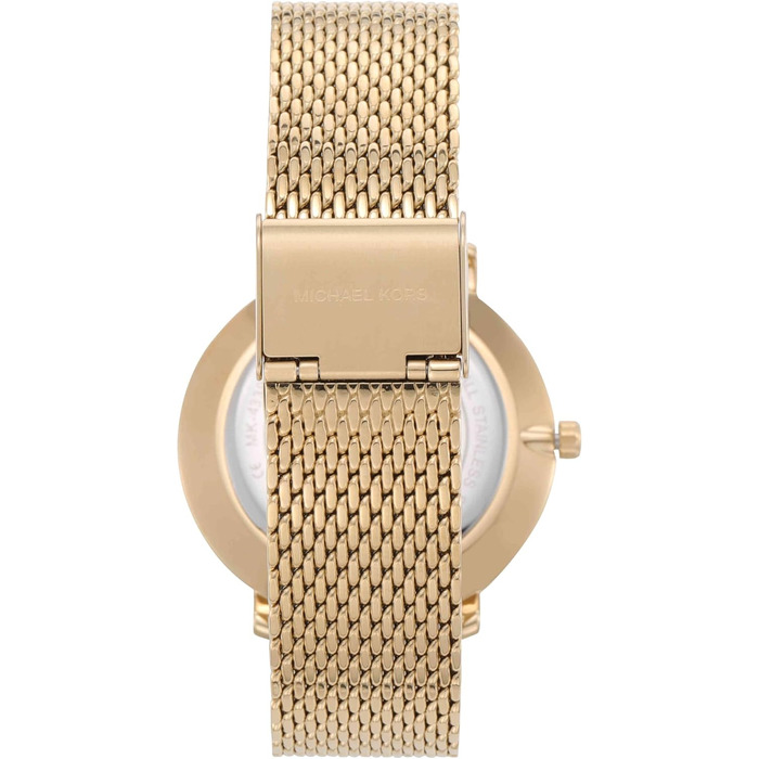 Жіночий годинник Michael Kors Pyper: кварцовий механізм, сталевий плетений браслет, золотистий колір