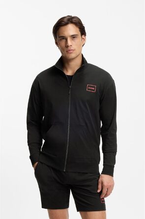 Чоловіча куртка на блискавці HUGO Laze Zip Jacket чорна, розмір XL
