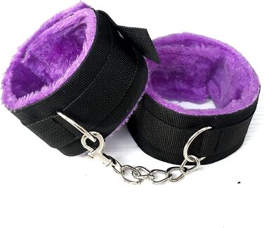 Набір для БДСМ Fesseln: 13 предметів з шкіри, з наручниками та анальним плугом (фіолетовий)