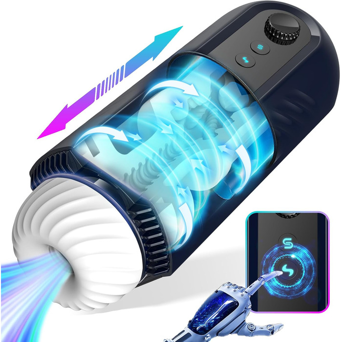 Електричний мастурбатор для чоловіків з 5 режимами, сексуальні іграшки для чоловіків