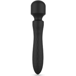 Вібратор JFRong Doppelkopf для дорослих: масажний стрижень з 10 режимами, стимулятор G-точки, тихий, водонепроникний, чорний