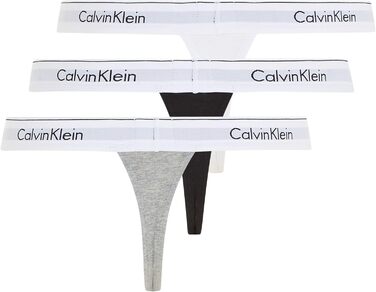 Танга Calvin Klein чоловічі 3 штуки (чорний, білий, сірий)