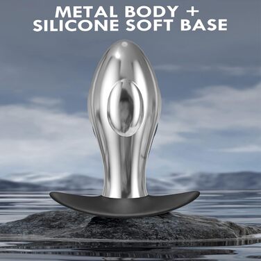 Вібратор ануса YcsLust з металу, дистанційне керування, 10 швидкостей, для жінок/чоловіків/пар, портативний