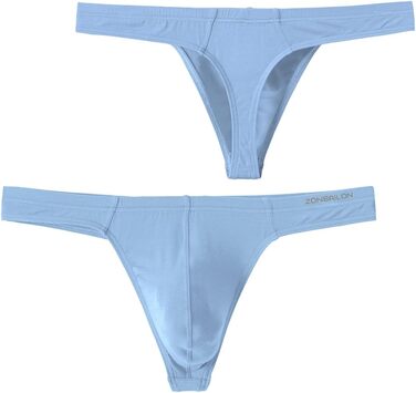 Тангіні BIATWOWR для чоловіків з еластичного матеріалу без етикетки, сексуальні та зручні (XXL, світло-блакитний)