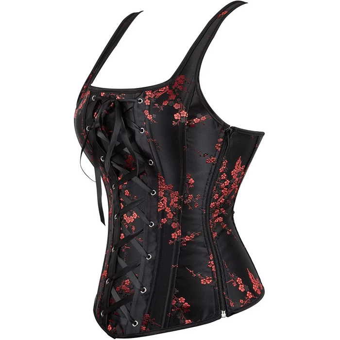 Корсаж бюст'є з квітковим візерунком, чорний (Jutrisujo)