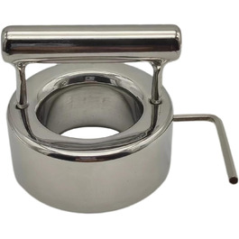 Сталевий кільцевий натягувач яєчок для чоловіків, SM-іграшка, сталевий натягувач яєчок, кільце для яєчок, натягувач пеніса, сталевий аксесуар для сексуальних ігор, Id:38/Висота:30/Діаметр:15