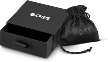 Чоловічий шкіряний браслет BOSS Jewelry колекція ARES з плетеної шкіри (одинарний або подвійний ремінець), кольори: темно-синій, коричневий, чорний