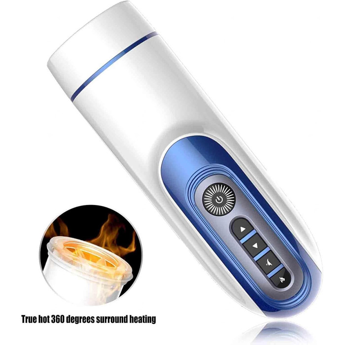 Масажер для чоловіків з нагріванням та 7 режимами вібрації, 3D силіконова вагіна, автоматичний масажер для чоловіків